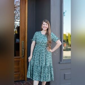 The Dress Lady Cotton Nursing Breastfeeding Daisy Print Dress